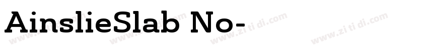 AinslieSlab No字体转换